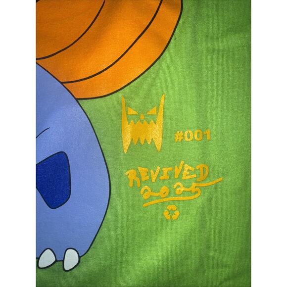 Asspizza x Pokémon Halloween Bulbasaur T-Shirt Green Large 21x29 Limited Graphic - Picture 3 of 6